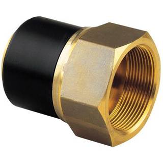 Georg Fischer ELGEF Plus PE Overgangsmuffe 63 mm x 1.1/2'' PN16 PE100-SDR11. Messing