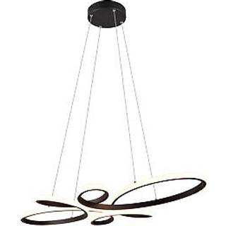 Fly LED-pendel, mat sort, 3.000 K, 83 cm x 45 cm