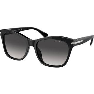 Ralph Lauren Kvinde RA5310U 50018G Solbriller Acetat Sort Grå Firkantet Normal Skygge