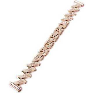 Universal 20mm Smartwatch Rem - Bølget Metal - Rose Gold