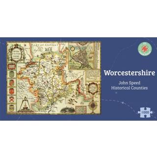 Worcestershire Historical 1610 Map 1000 Piece Puzzle