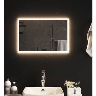 Badeværelsesspejl Med Led-lys - 60 x 40 cm