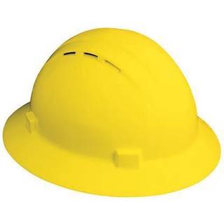 ERB Safety Products 19432 Americana Full Brim Vent Mega Ratchet Størrelse: 6 1/2 - 8 Gul