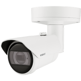 Hanwha Vision Bullet Kamera XNO-C8083R 4,4 - 9,3mm X-Serie Überwachungskamera mit 6 Megapixel Auflösung. professionelle Kamera für außen - weiß