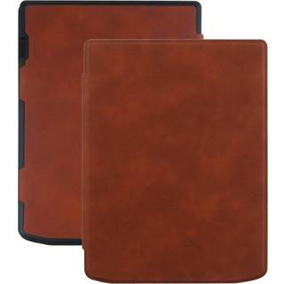 PocketBook InkPad 4 Læder Flip Cover m. Vågeblus Funktion - Sort