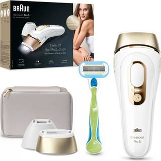 Braun IPL Silk·expert Pro 5 At Home Hair Removal With Pouch Venus Razor 2 Heads PL5152