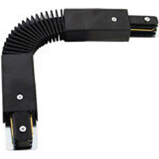 Justerbar connector til 1-faset skinne sort