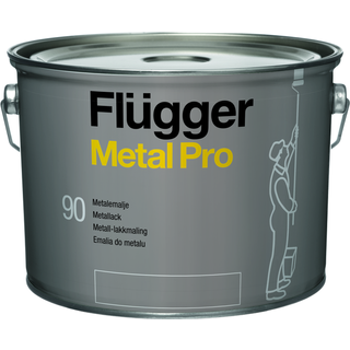 Flügger Metal Pro 90 - Blank metalmaling. 3 L