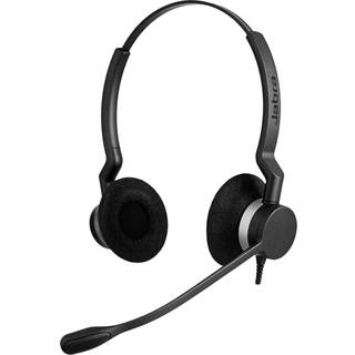 Jabra Biz 2300 Headset Ledningsført Kontor/Callcenter Bluetooth Sort