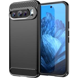 EIDERWOOD Google Pixel 9 / 9 Pro Brushed Carbon Bagside Cover - Sort