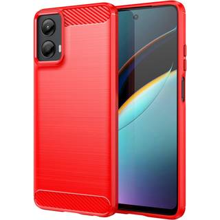 EIDERWOOD Motorola Moto G 5G (2024) Brushed Carbon Bagside Cover - Rød