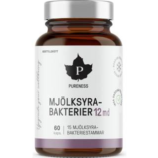 Pureness Stærke Mælkesyrebakterier 12 mia, 60 kapsler