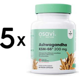 Ashwagandha KSM-66, 200mg - 60 veganske kapsler