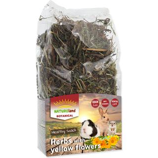 Nature land botaniske urter med gule blomster 100g