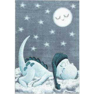 Bambi Børnetæppe Dinosaur - Blå - 140x200