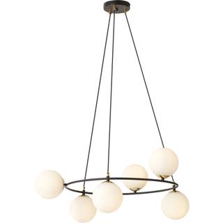 Glas hængelampe Glassy Euluna, dæmpbar, Sort, Stue/spisestue, Glas, Moderne