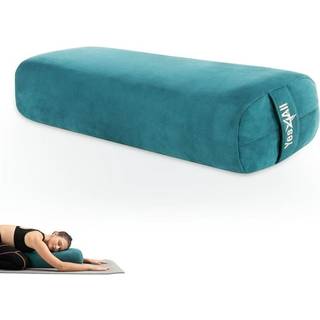 Yes4All Triple-Layer Sponge Yoga Bolster Pude til genoprettende yoga og meditation - Alsidig stttepudebalance og justering af stillinger