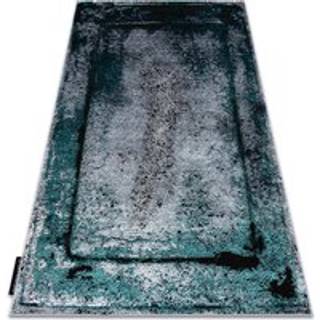 Tæppe DE LUXE moderne 624 Ramme - Strukturelle grå / grøn 160x220 cm