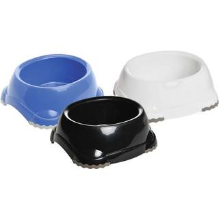 Plast mad & vandskål Sort