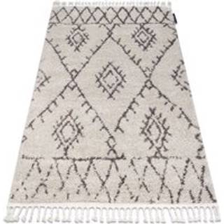 Tæppe BERBER FEZ G0535 fløde / brun kvaster berberi Marokkansk shaggy 140x190 cm
