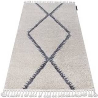 Tæppe BERBER MEKNES B5910 fløde / grå kvaster berberi Marokkansk shaggy 120x170 cm
