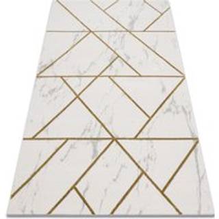 Tæppe EMERALD eksklusiv 1012 glamour, stilfuld geometrisk, marmor fløde / guld 120x170 cm