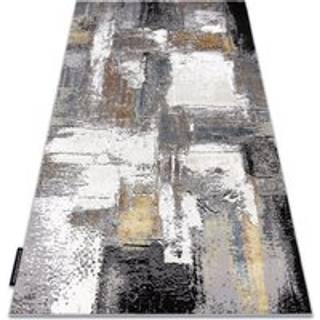 Tæppe DE LUXE moderne 633 Abstraktion - Strukturelle fløde / guld 140x190 cm