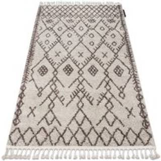 Tæppe BERBER TANGER B5940 fløde / brun kvaster berberi Marokkansk shaggy 160x220 cm