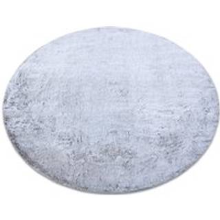 Tæppe LAPIN Shaggy hjul grå / elfenben, skridsikker, vask cirkel 100 cm