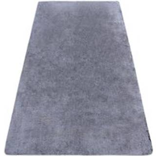 Tæppe LAPIN Shaggy sort / elfenben, skridsikker, vask 80x150 cm