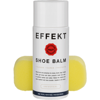 EFFEKT Shoe balm, dåse med 150g og polérsvamp