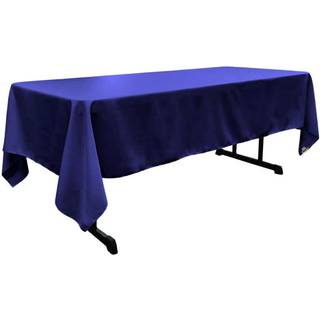La Linned Polyester Poplin Rectangular Tabge 60 by 120-tommer Royal Blue