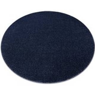 Tæppe SOFTY cirkel Enkelt, enfarvet mørk blå mørk blå cirkel 120 cm