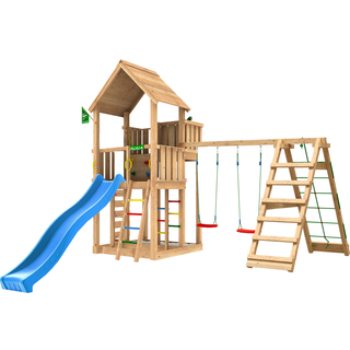 Palace 2.1 legetårn inkl. klatrestativ og sand