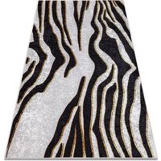 MIRO 52002.807 tæppe skal vaskes Zebra skridsikker - creme / sort 140x190 cm