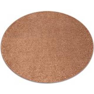 TÆPPER hjul INDUS kobber 82 glat, mélange cirkel 200 cm