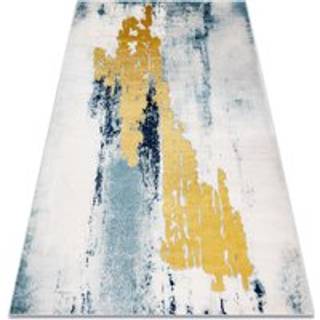 Tæppe EMERALD eksklusiv 1025 glamour, stilfuld vintage blå / guld 80x150 cm