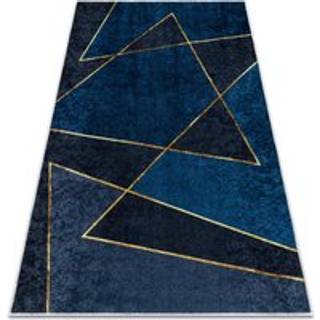 MIRO 52097.801 tæppe skal vaskes geometrisk skridsikker - sininen 120x170 cm