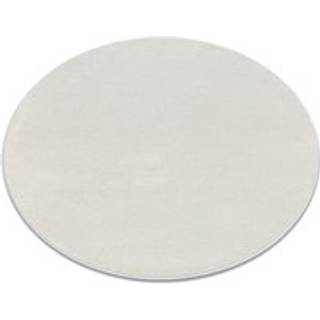 Tæppe SOFTY cirkel Enkelt, enfarvet creme cirkel 120 cm