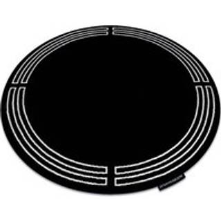 Tæppe HAMPTON Chick hjul Ramme sort cirkel 160 cm