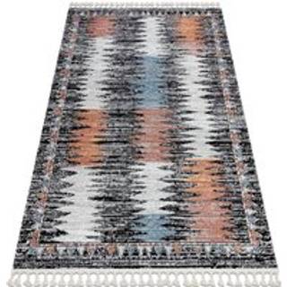 Tæppe BELLE BR23A moderne sort / lyserød kvaster 160x220 cm