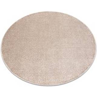 TÆPPER hjul INDUS beige 34 glat, mélange cirkel 150 cm