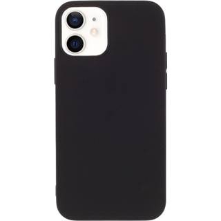 Anti-Fingeraftryk Mat iPhone 12 Mini TPU Cover - Sort