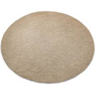 Moderne tæppe vask LATIO 71351050 hjul beige cirkel 120 cm