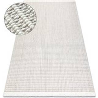 Tæppe NANO FH72A Melange, løkke, fladvævet hvid 160x220 cm