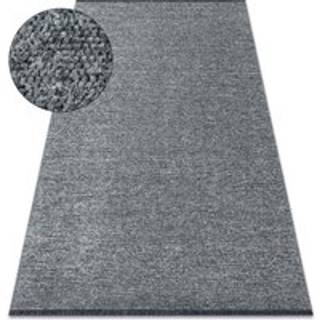 Tæppe FLORENCE 24021 Ensfarvet, glamour, fladvævet, frynser - grå 78x150 cm