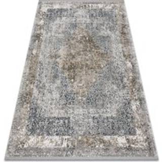 Tæppe moderne TULS 51323 Vintage, rosette, ramme elfenben / grå 120x170 cm