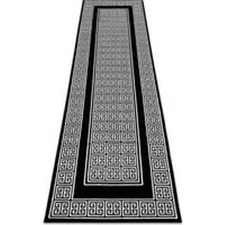 Tæppe, Fortovet GLOSS moderne 6776 85 stilfuld, ramme, Græsk sort / elfenben 70x200 cm