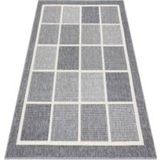 Tæppe SPRING 20426332 firkanter, ramme streng, looping - grå 80x150 cm