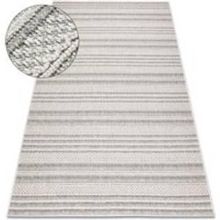 Tæppe JERSEY 19233 grå - Linjer, strukturell, loop BOHO 160x220 cm